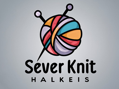 Sever Knit logo дизайн логотип