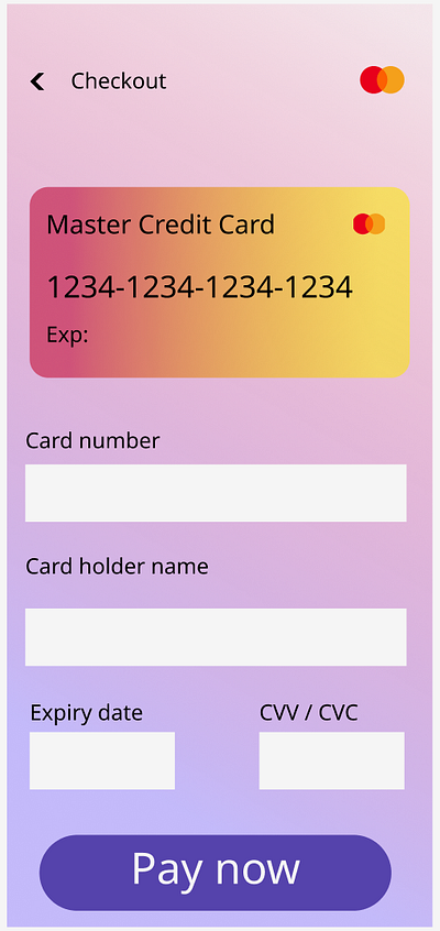 #002 Credit Card Checkout 002 graphic design ui