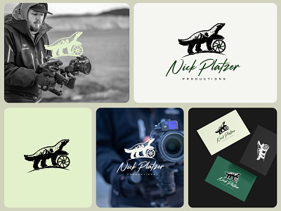 Design Logo for Nick Platzer badge brand cinematography design documentary film graphic design icon illustration logo minimal nick outdoor photography vector