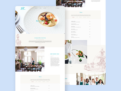 Digital Menu for French Restaurant ui