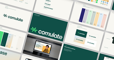 Comulate Case Study automation brand finance logo rebrand visual identity visual language