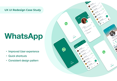 UX UI Redesign Case Study - WhatsApp adobe aesthetic branding case study design elegant figma graphic design illustration instagram meta ui ui design user experience user interface ux ux design whatsapp