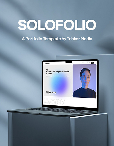 SOLOFOLIO - Webflow Template graphic design portfolio portfolio website solofolio template trinker media ui uiux ux webdesign webflow webflow portfolio webflow template