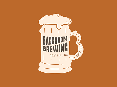 Backroom Brewing Logo Design brand design branding design graphic design illustration logo logo design typography vector