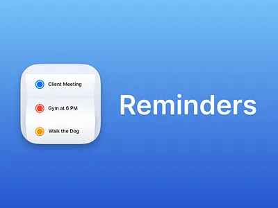 Reminders IOS - App icon redesign concept #41 app branding design graphic design illustration logo typography ui ux vector