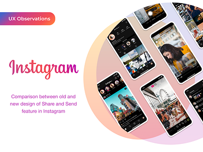 UX Observations - Instagram animation case study indesign instagram mobile social media ued ui ux