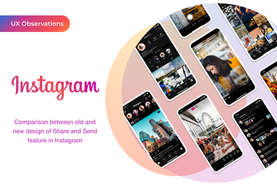 UX Observations - Instagram animation case study indesign instagram mobile social media ued ui ux