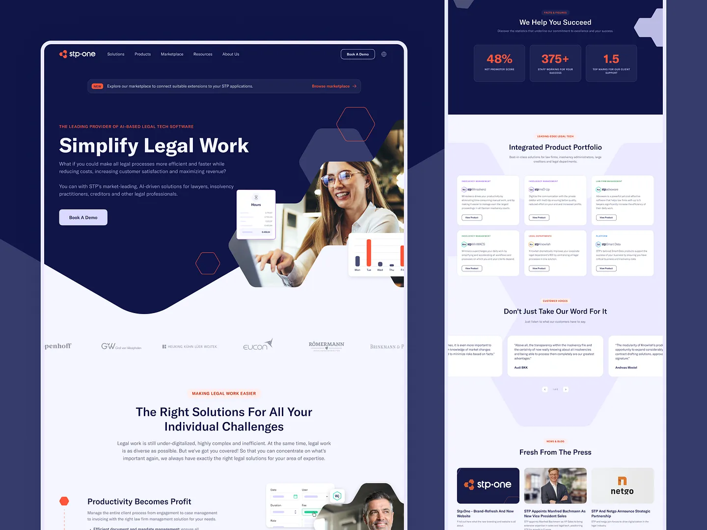 Innovative Legal Website Design for Enhanced User Experience