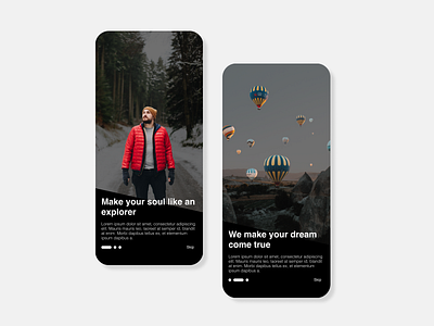 "Traveling App" on boarding app application branding holiday on boarding travel traveler traveling travelling ui vacation