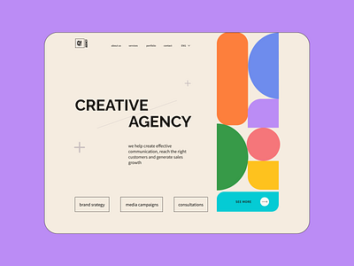 Website for Marketing agency design ui ux design web design