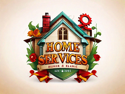 Home Services logo animation branding crad desgin design graphic design home service illustration logo vector