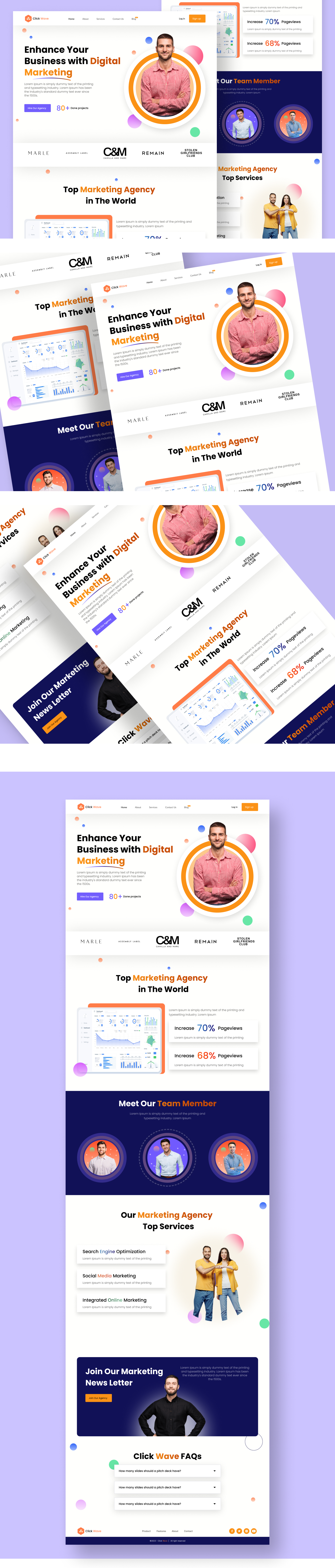 Landing Page adobe photoshop branding design designing figma graphic design illustration landing page design ui user experience design user interface design ux uxui