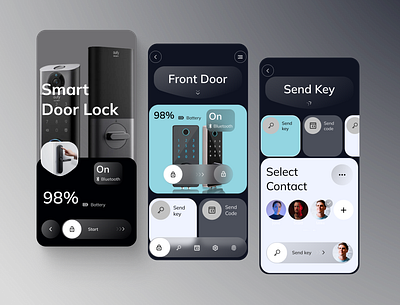 Smart Door Lock - Mobile App Design appdesign design doorlock figma mobileapp mobileappdesign problemsolving productdesign smartdoorlock ui uidesign uidesigner uiux uiuxdesign uiuxdesigner ux uxdesign uxdesigner