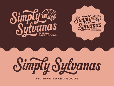 Simply Sylvanas bakery brand branding cookie brand cookies food packaging logo packaging scriptmark silvanas sylvanas wordmark