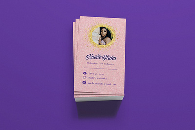Eyelash Business Card Design beauty branding business card design cosmetics design eyelash graphic design