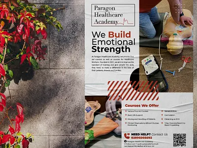 Healthcare Academy Poster Design branding brandslick design figma graphic design illustration logo ui ux vector