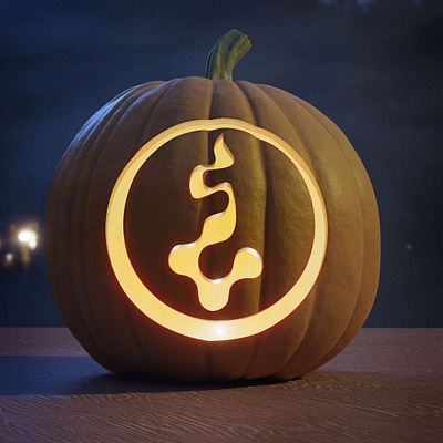 Diablo Jack-o-Lantern 3d blender branding halloween pumpkin render