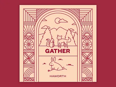 Haworth Thanksgiving Card holiday illustration thanksgiving vector