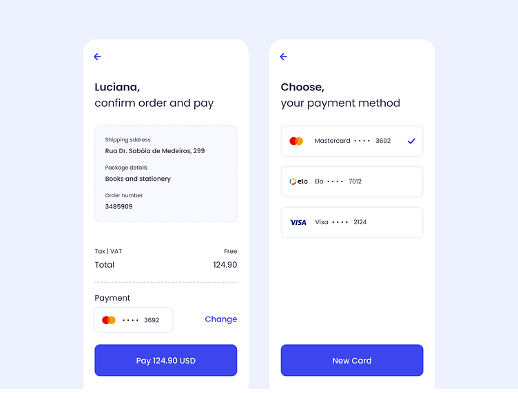 Payment Checkout by Manú Silva on Dribbble