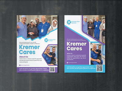 Kremer Eye Center Fundraising Charity Donations Poster ads branding business flyer campaign charity creative design donations eye senter flyer design fundraising graphic design health medical motion graphics ngo non profit poster product catalog social media post