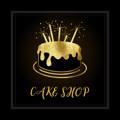 Cake shop Logo branding graphic design logo ui