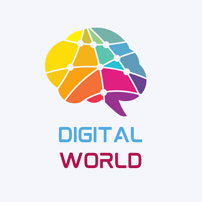 Digital World Logo branding graphic design logo ui