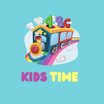 Kid Time Logo branding design graphic design illustration kid logo ui vector