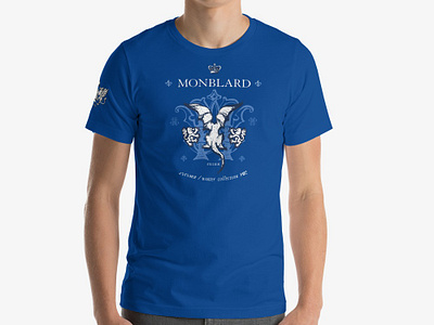 Monblard t-shirt print design, Royal, Medieval ancient design designer dragon graficky dizajner grafik luxury medieval piestany print royal slovakia slovensko t shirt