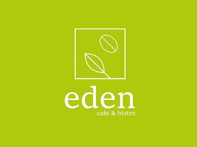 Eden Piešťany - Cafe Bistro Logo Logotype designer bar bistro cafe design designer fresh graficky dizajner grafik green hipster kiwi logo logotype minimal piestany slovakia slovensko