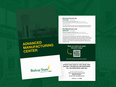 Bishop State | AMC Fundraiser Brochure brand branding brochure building collateral college content design fundraiser fundraising graphic design logo manufacturing marketing material print print design promo promotional promotional material university