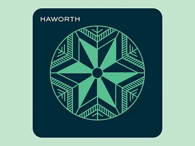 Haworth Christmas Coaster christmas holiday holiday card illustration vector winter