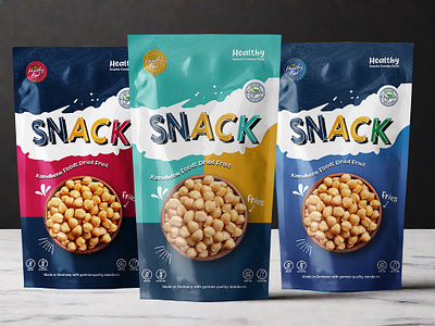 SNACK FOOD POUCH PACKAGING DESIGN baby food branding candy cannabis chips chips packaging design food graphic design illustration label label design mashroom packaging pouch pouch packaging snack snack food unick pouch weed