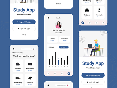 Online Education App 1 animation branding design e learning e learning platform figma graphic design illustration logo motion graphics online resorce personalized learning tutorial ui ux vector website