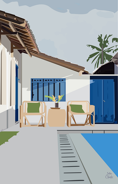 The Palm Springs 3d animation branding design graphic design logo motion graphics ui