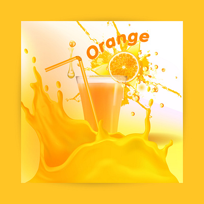 orange juse poster design animation branding crad desgin design graphic design graphicsujon71 illustration orance juse sujon vector