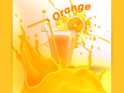 orange juse poster design animation branding crad desgin design graphic design graphicsujon71 illustration orance juse sujon vector