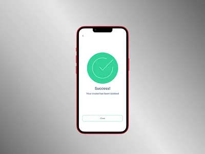 Daily UI - You just booked a cruise mobile success screen ui