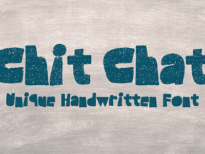 Chit Chat Font cartoon comic design display font font font design graphic graphic design hand drawn font hand drawn type hand lettering handwritten headline lettering logotype text type design typeface typeface design typography