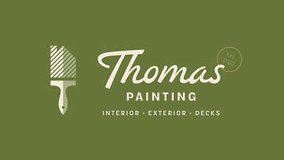 Thomas Painting Branding handyman home paintbrush painter painting