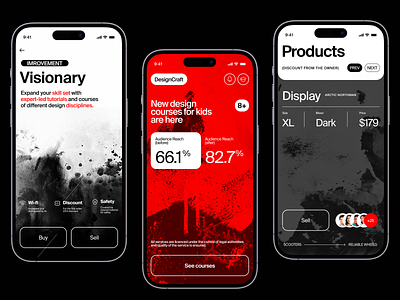 DesignCraft - Mobile App Concept art concept courses creative daily ui daily ux design education illustration inspiration ios app learning modern product design skill stylish tools ui ux