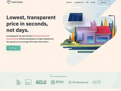 Monalee.co | Rebrand branding marketing solar website