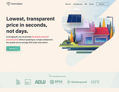Monalee.co | Rebrand branding marketing solar website
