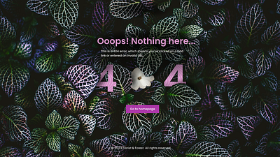 Floral shop 404 404 design 404 error 404 page floral 404 page ui 404 violet design error page floral 404 floral shop flower shop 404 ui 404