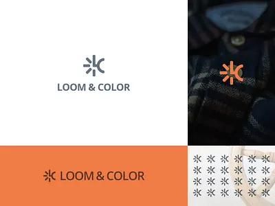 Loom and Color | Fashion Logo apperal branding clothing design fashion logo logo 2023 loom loom logo minimal logo