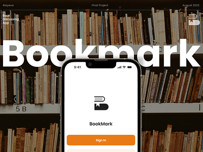 Book Mark | Book Discussion App Design app app design book branding case study design discussion figma logo mobile mobile app read reading book typography ui ui ux user experience user interface ux vector