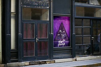 Daft Punk Concert Poster concert poster concert poster ui daft punk concert daft punk poster deep blue poster design ui poster violet concert poster