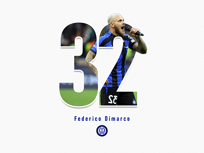 Federico Dimarco - FC Internazionale Milano design graphic design illustration typography vector
