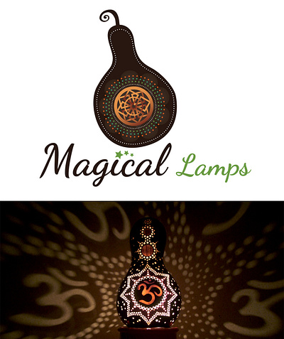 MAGICAL LAMPS LOGO DESIGN branding graphic design illustration logo logo design typography ui ux