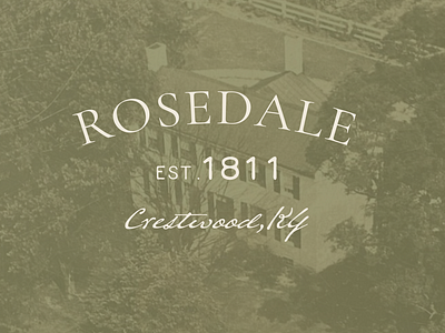 Rosedale Branding farm farm branding house house illustration kentucky natural branding organic rose vintage branding vintage logo