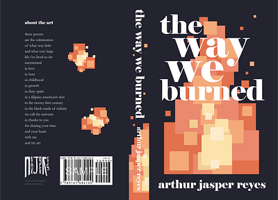 "the way we burned" book cover designs book book cover branding cover design design graphic design poetry book design typography vector